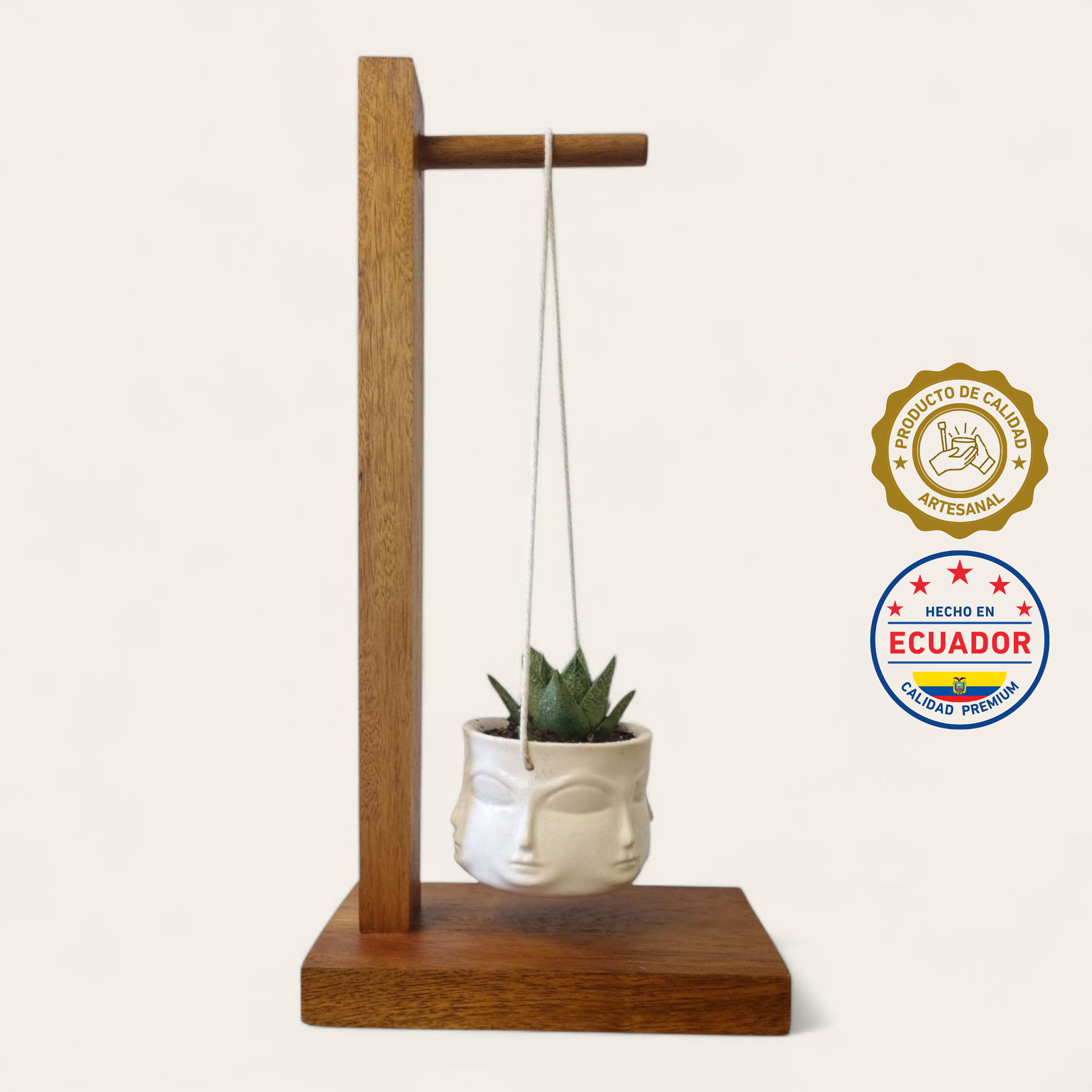 Portamacetero artesanal de madera | Hecho a mano en Ecuador - 003