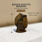 🦉 CREA — pinta tus búhos sabios efecto madera