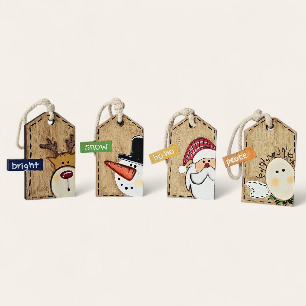 Set de bombillos de madera