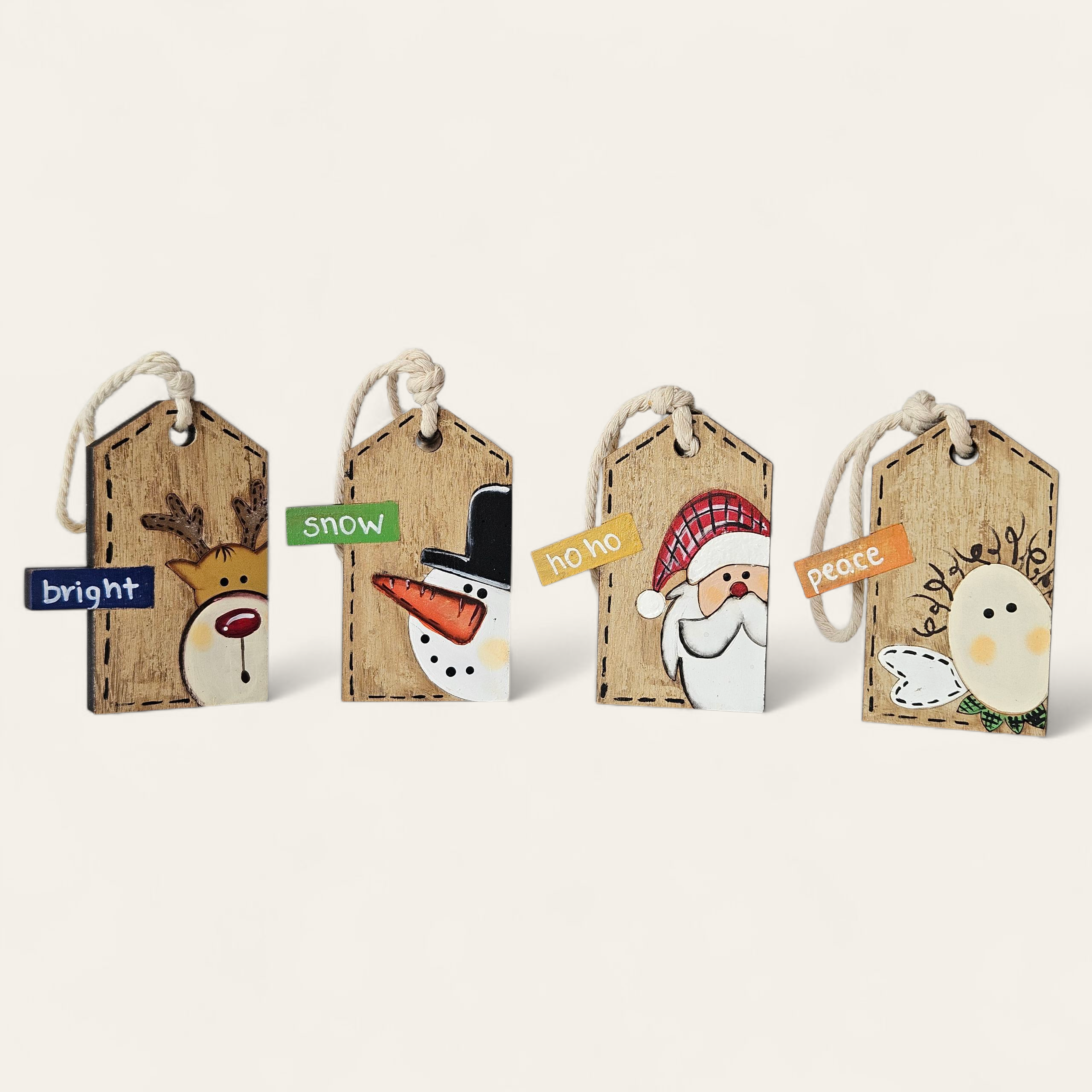 Set de bombillos de madera
