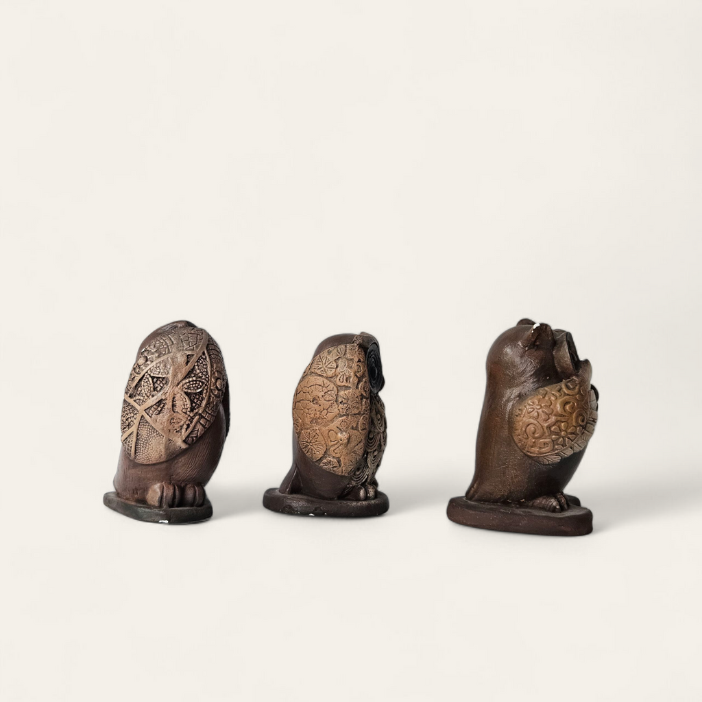 Kit DIY – Figuras Artesanales de Búhos