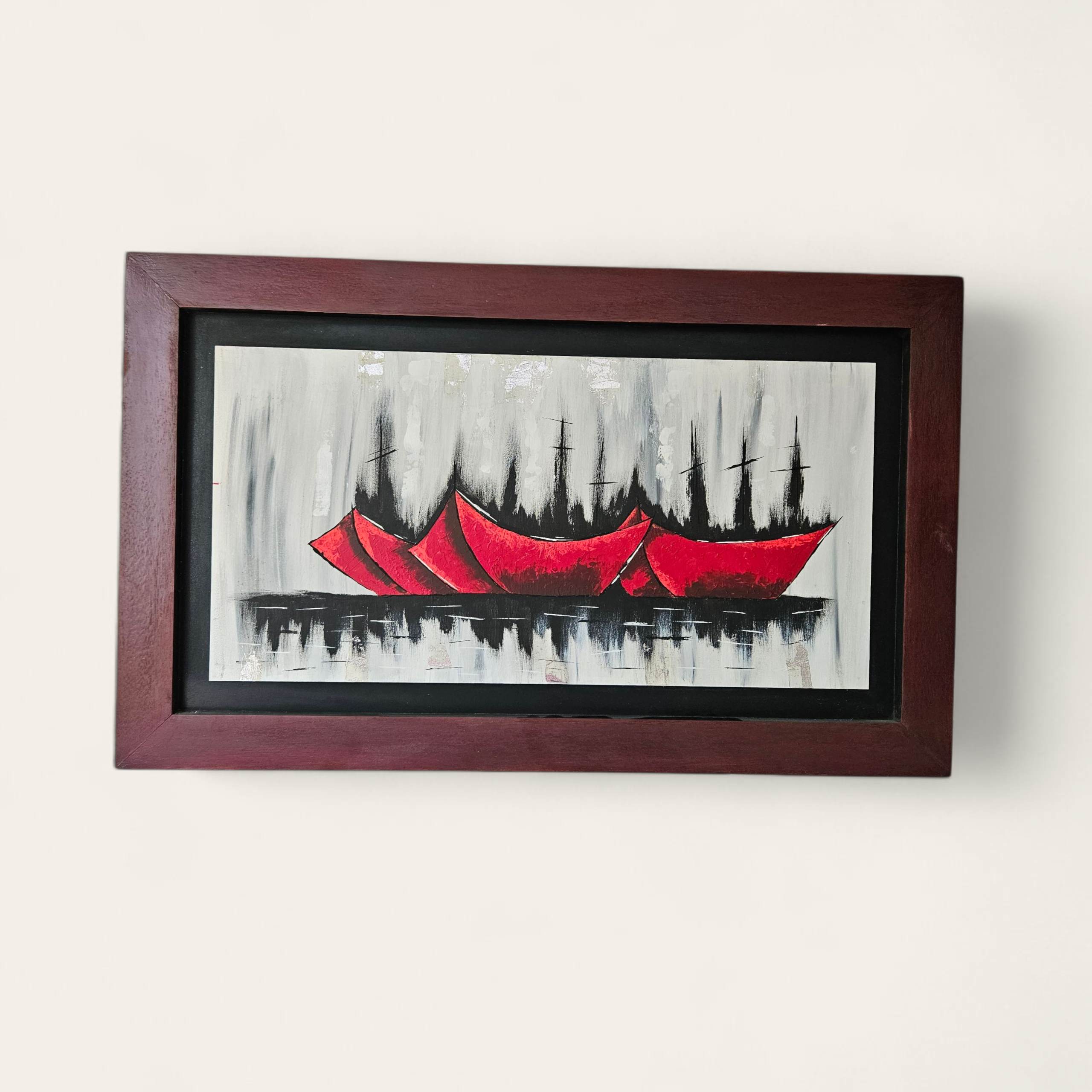 Kit DIY – Pintura de Barcos Rojos