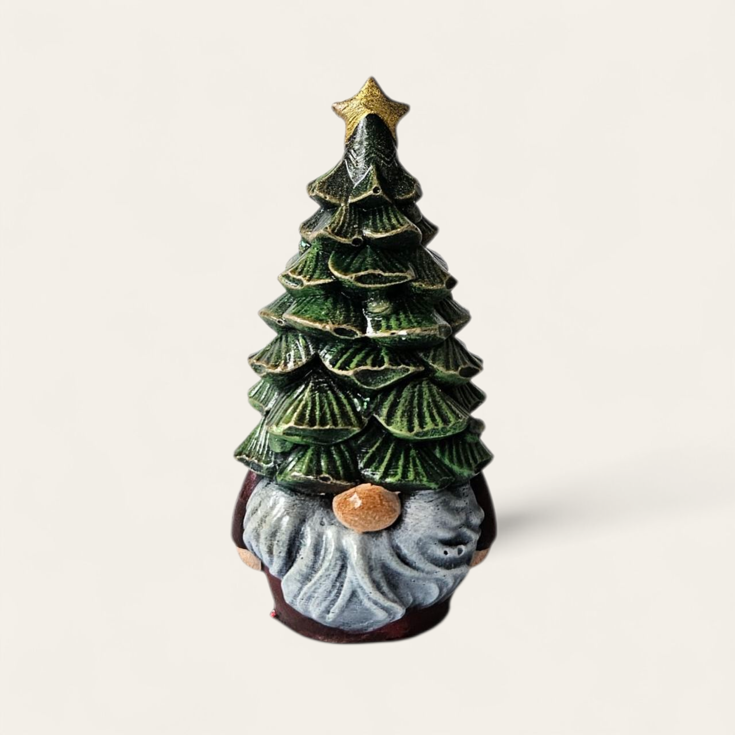 Gnomo Navideño | Figura artesanal pintada a mano