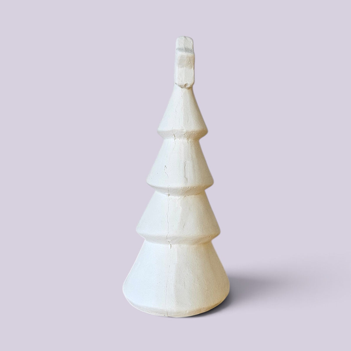 Árbol de Navidad con Estrella en Yeso para Pintar