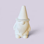 Gnomo con Sombrero de Cono Alto en Yeso