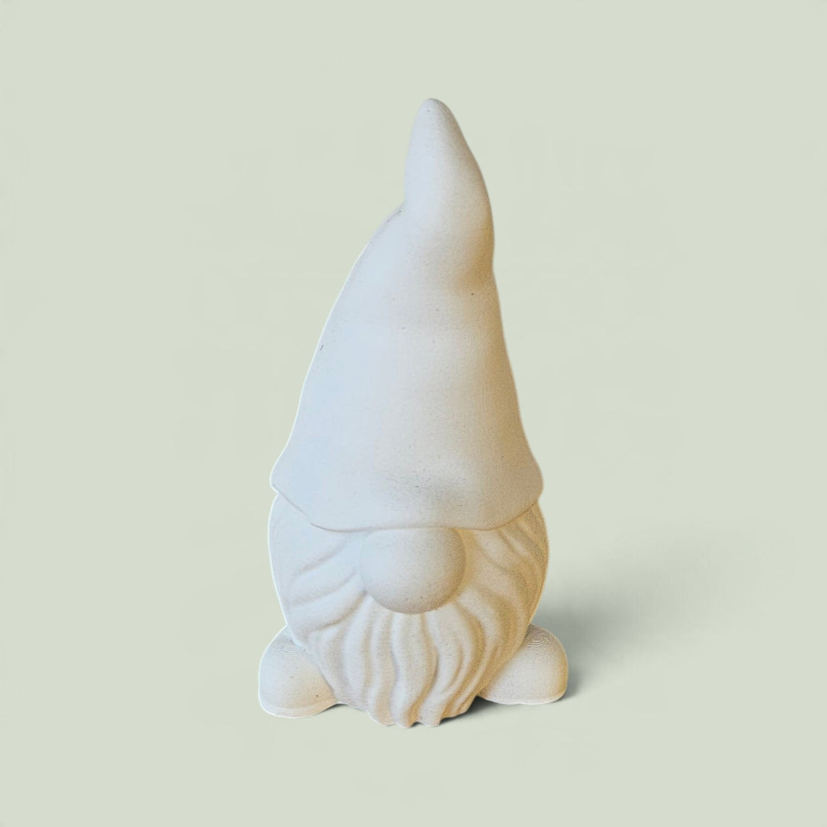 Gnomo con Sombrero Alto y Barba en Yeso