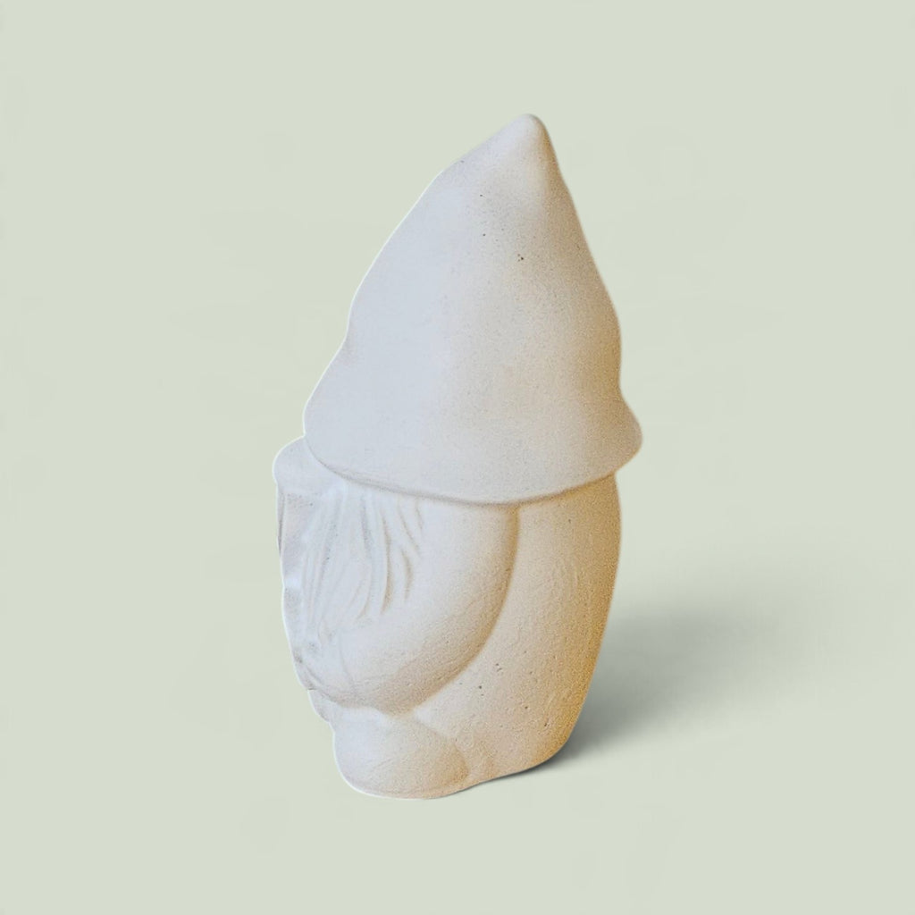 Gnomo Gorro Puntiagudo Navideño en Yeso
