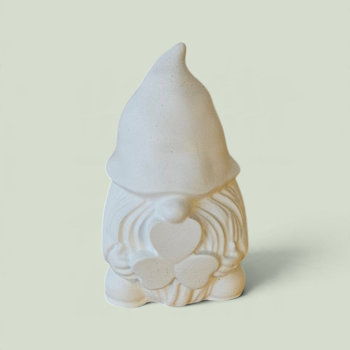 Gnomo Gorro Puntiagudo Navideño en Yeso
