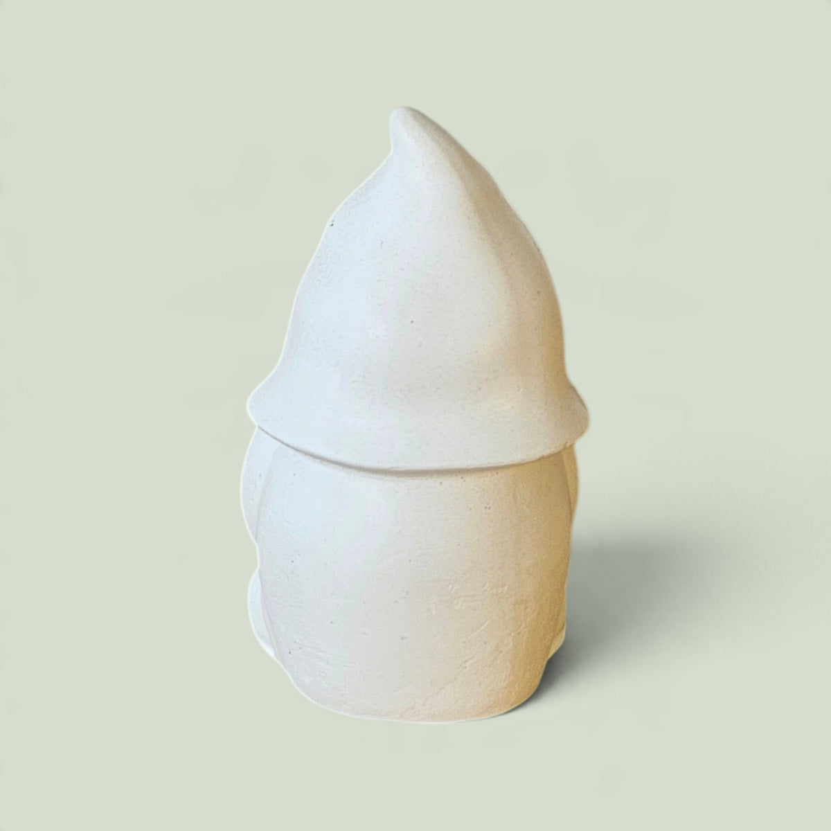 Gnomo Gorro Puntiagudo Navideño en Yeso