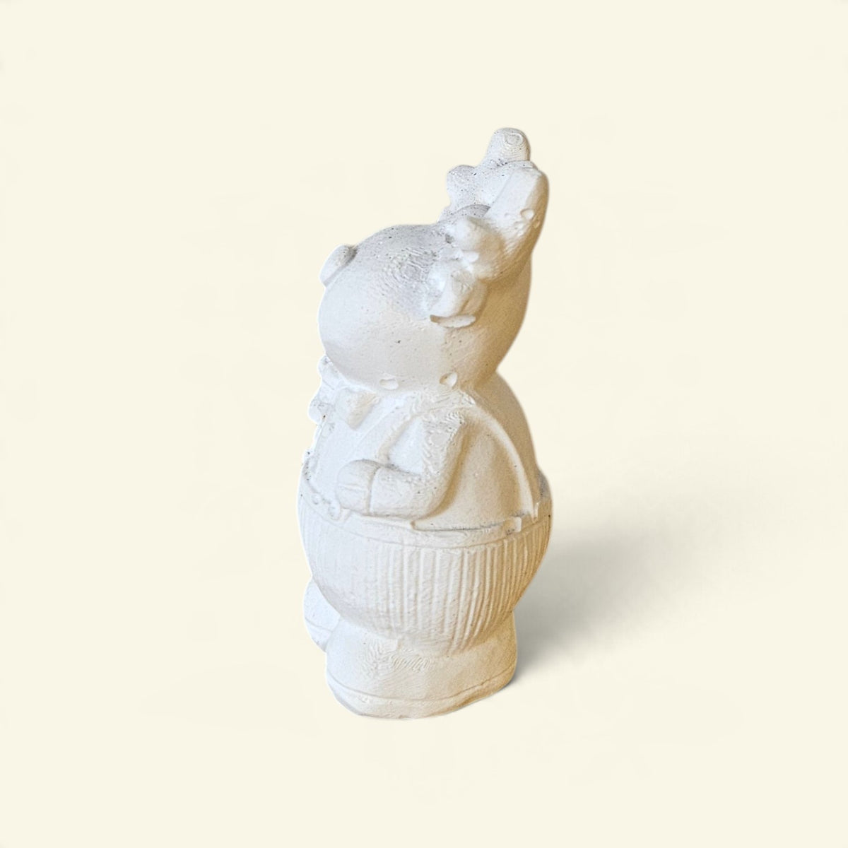 Figura de Yeso para Pintar – Reno Navideño con Árbol
