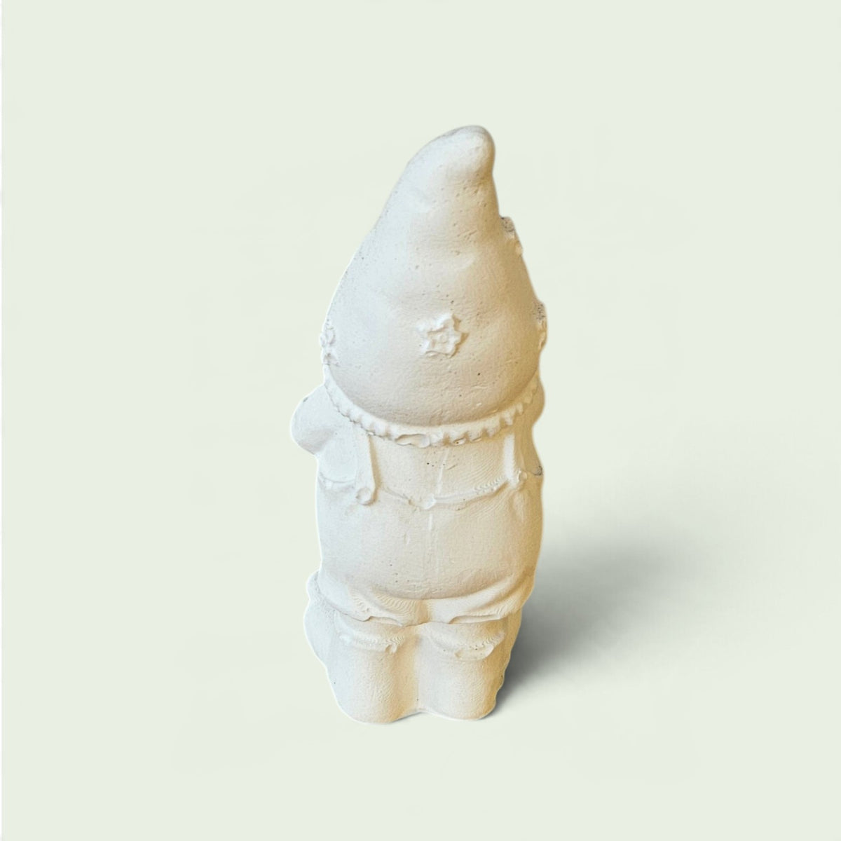 Figura de Yeso para Pintar – Gnomo con Pajarito