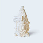 Figura de Yeso para Pintar – Gnomo con Letrero Welcome