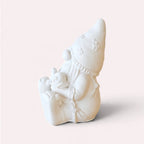 Figura de Yeso para Pintar – Gnomo Sentado con Caracol