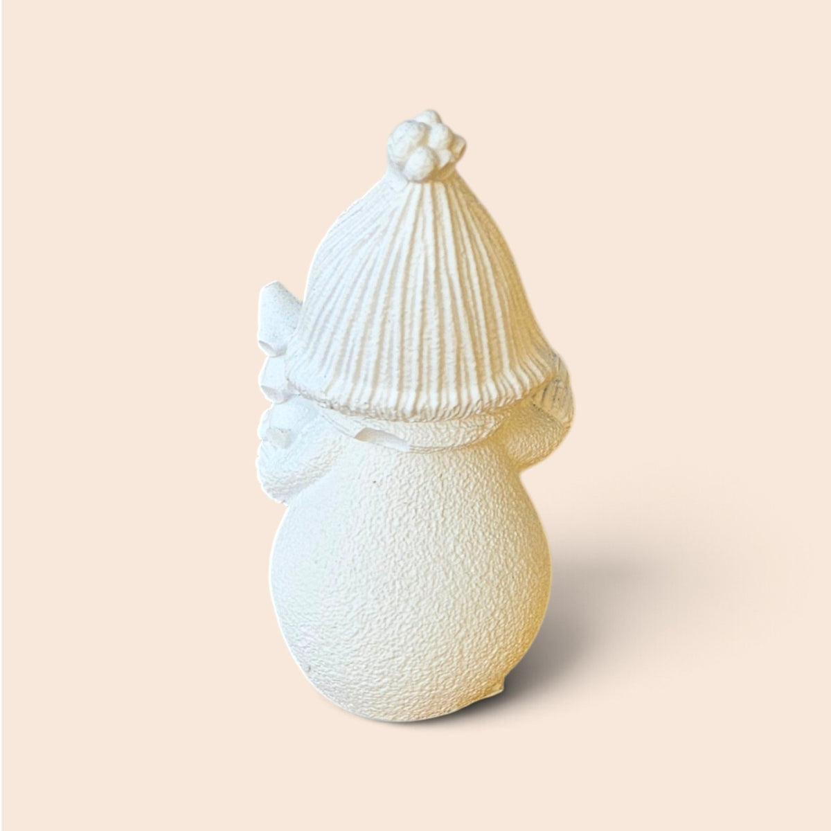 Figura de Yeso para Pintar – Muñeco de Nieve con Árbol Navideño