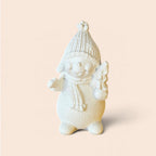 Figura de Yeso para Pintar – Muñeco de Nieve con Árbol Navideño